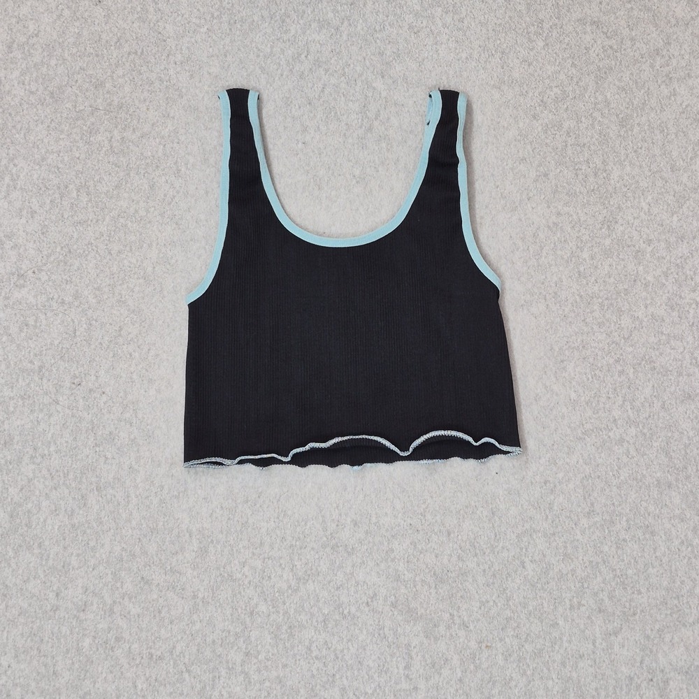 Free People Movement Women Sports Bra XS/S Black Wireless Knit Wide Strap
